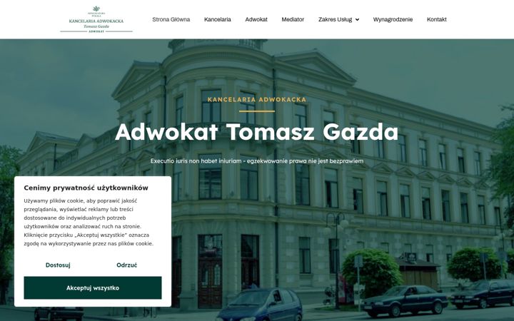 Screenshot ta' adwokat-gazda.pl