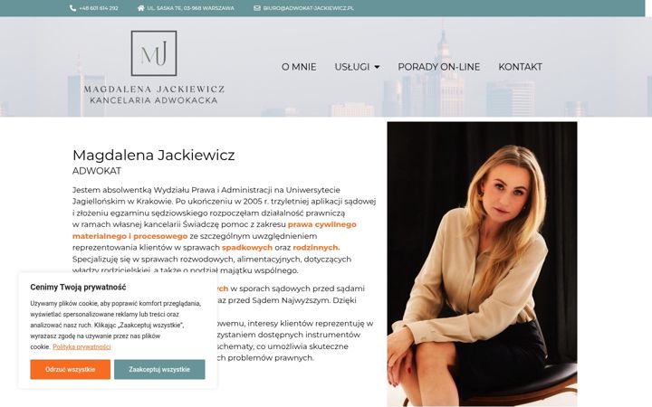 Screenshot του adwokat-jackiewicz.pl