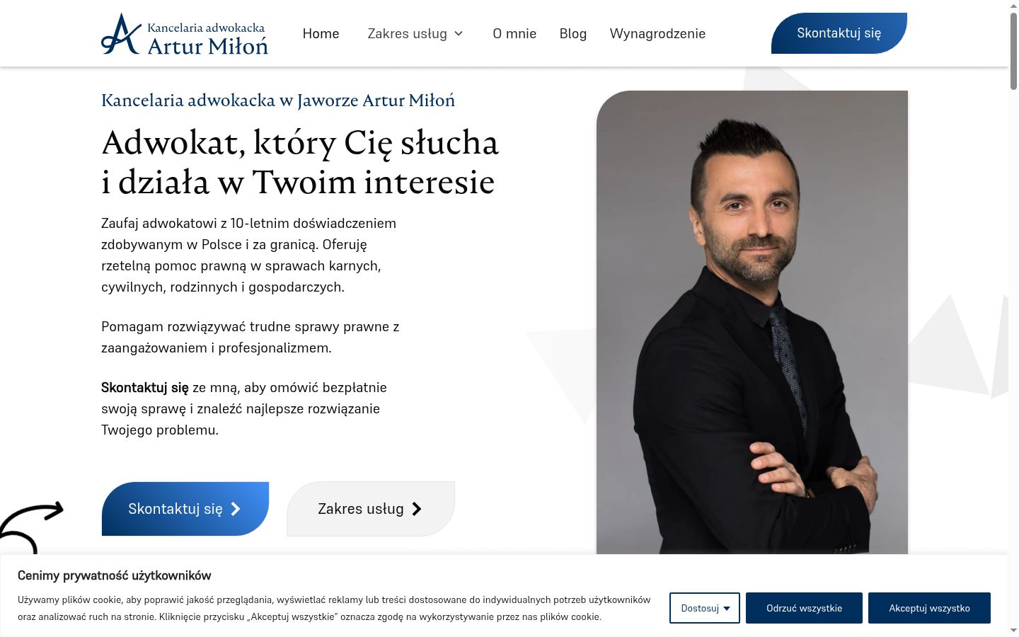 Snímek obrazovky baneru souhlasu zobrazeného před jakoukoli interakcí