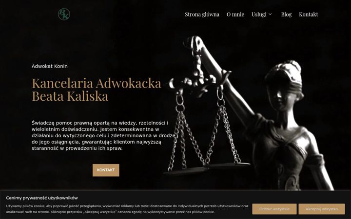 Screenshot ta' adwokat-kaliska.konin.pl