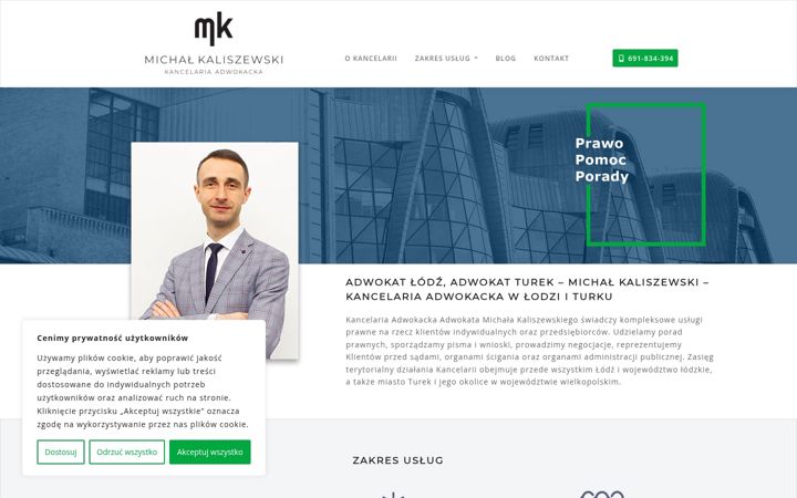 Screenshot ta' adwokat-kaliszewski.pl