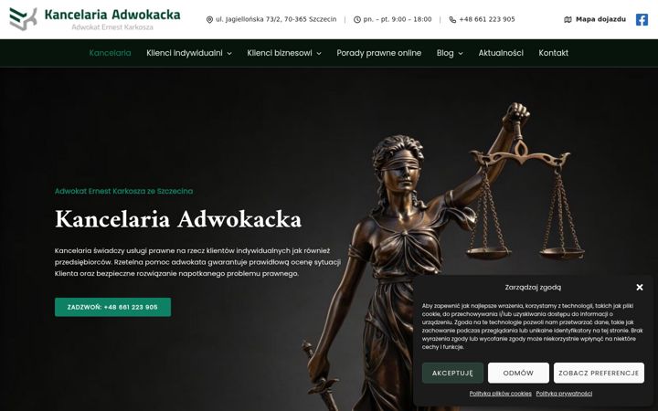 Screenshot ta' adwokat-karkosza.pl