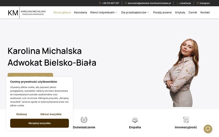 Screenshot ta' adwokat-karolinamichalska.pl