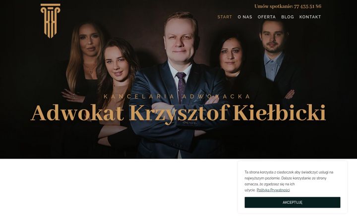 Screenshot ta' adwokat-kielbicki.pl