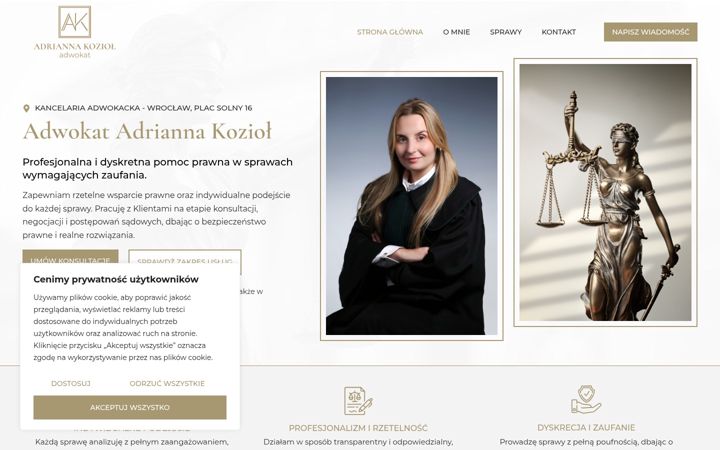 Screenshot του adwokat-koziol.pl