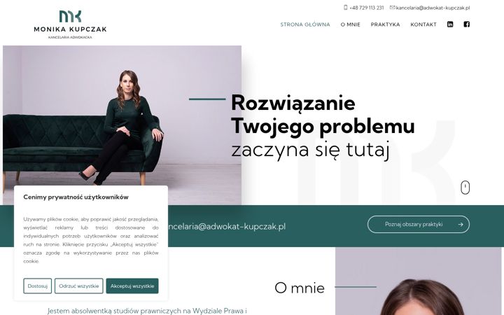 Screenshot του adwokat-kupczak.pl