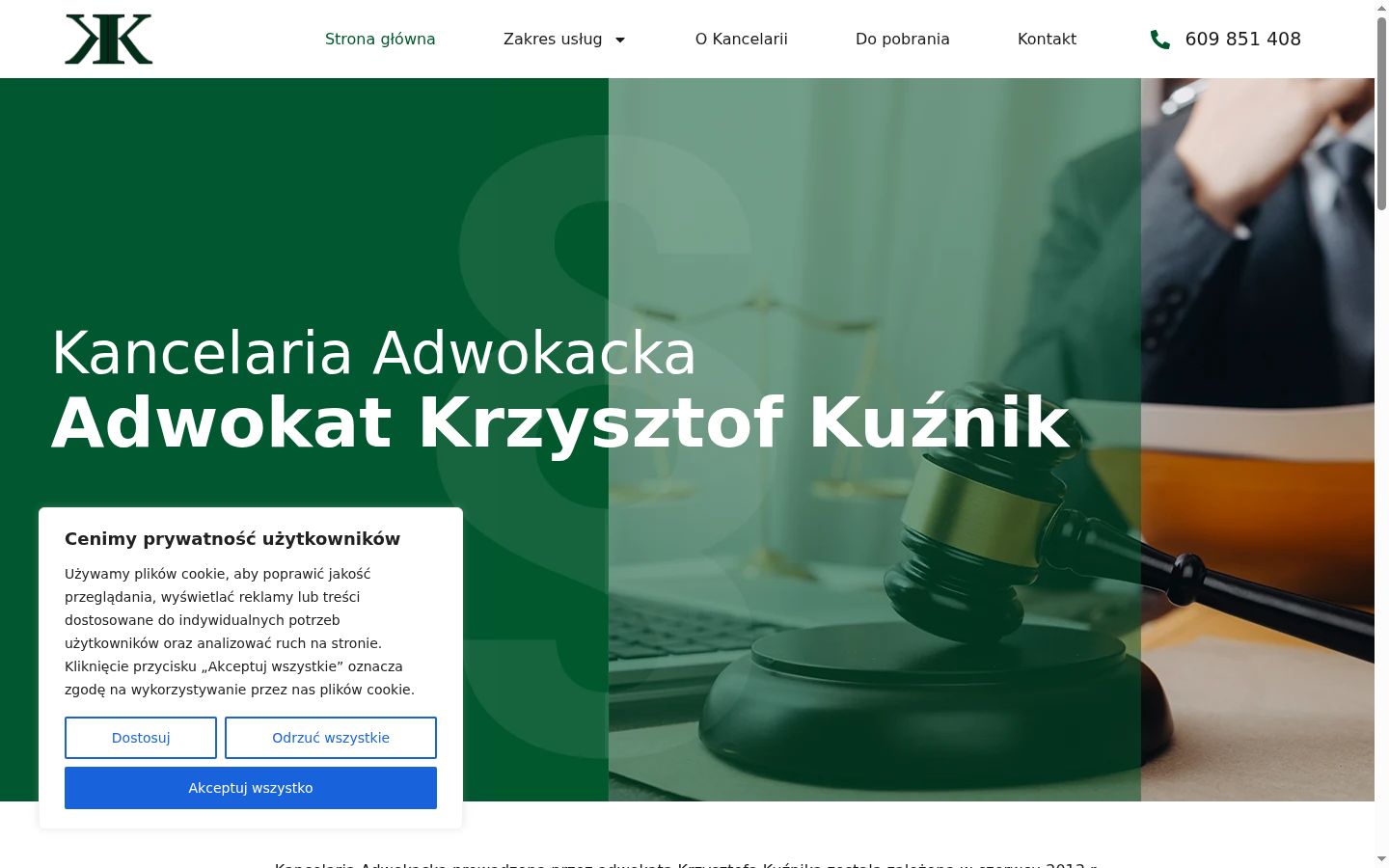 Screenshot tal-banner tal-kunsens muri qabel kwalunkwe interazzjoni