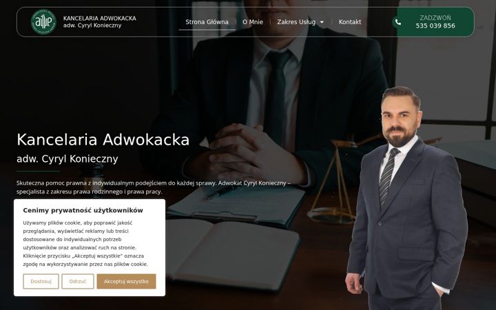 Screenshot ta' adwokat-luban.pl