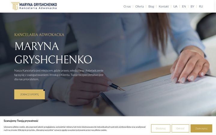 Screenshot of adwokat-mg.com