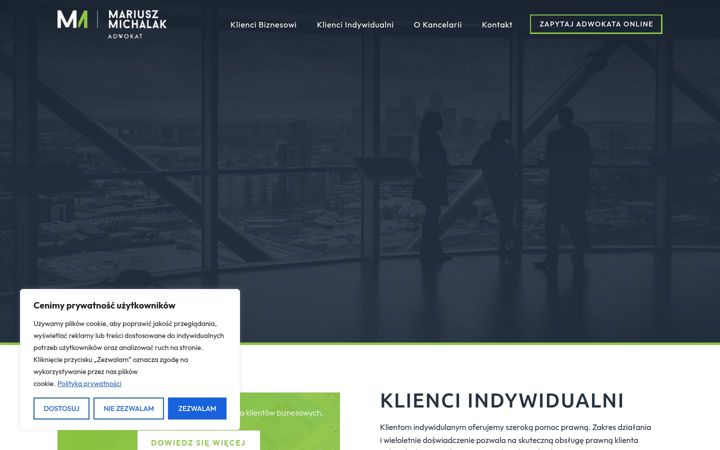 Screenshot ta' adwokat-michalak.pl