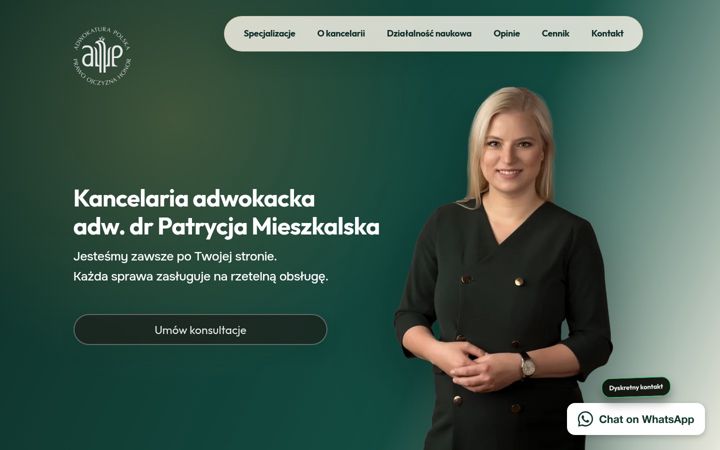 Screenshot ta' adwokat-mieszkalska.pl