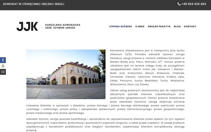 Screenshot of adwokat-oswiecim.eu