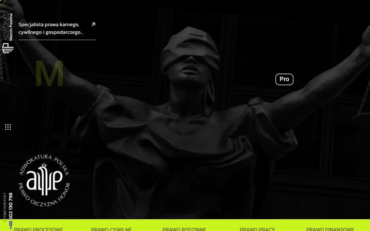 Screenshot ta' adwokat-pawlina.pl