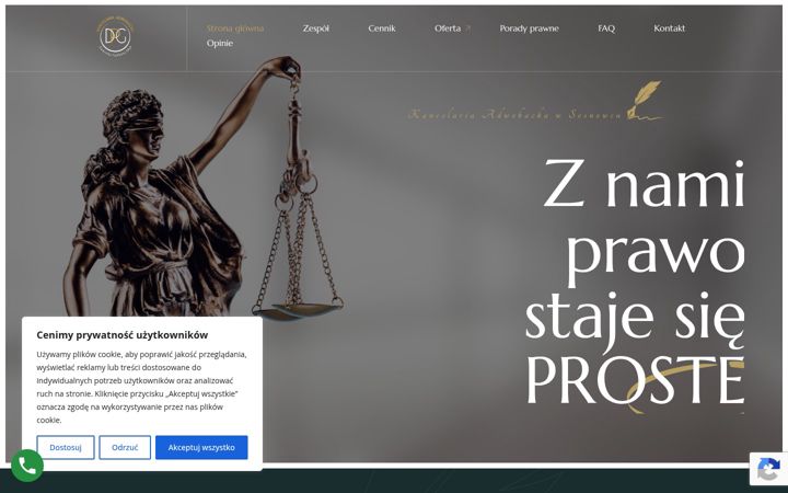 Ekraanipilt saidist adwokat-podlesnyglyk.pl