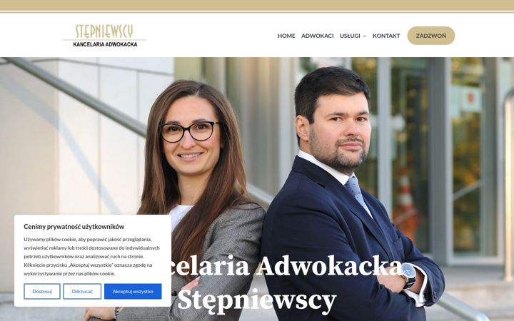 Captură de ecran a adwokat-radom.net.pl