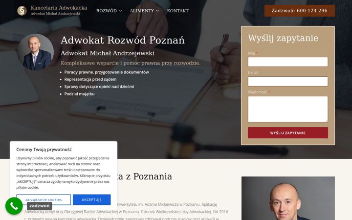 Captura de pantalla de adwokat-rozwod-poznan.pl