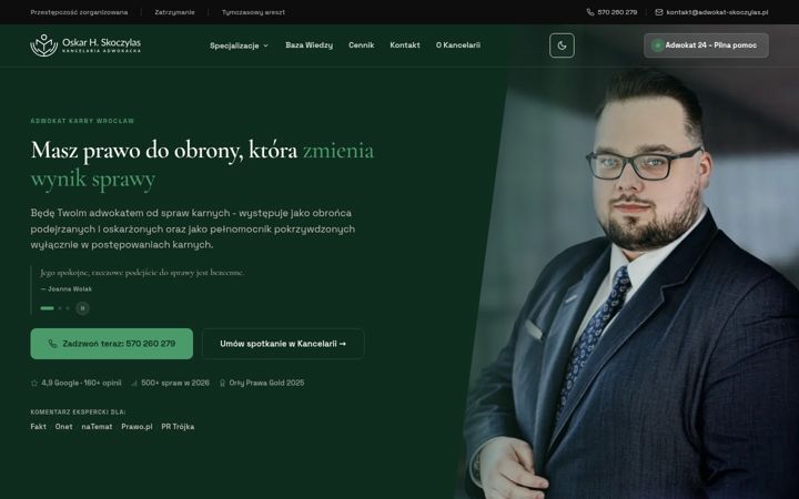 Captura de pantalla de adwokat-skoczylas.pl