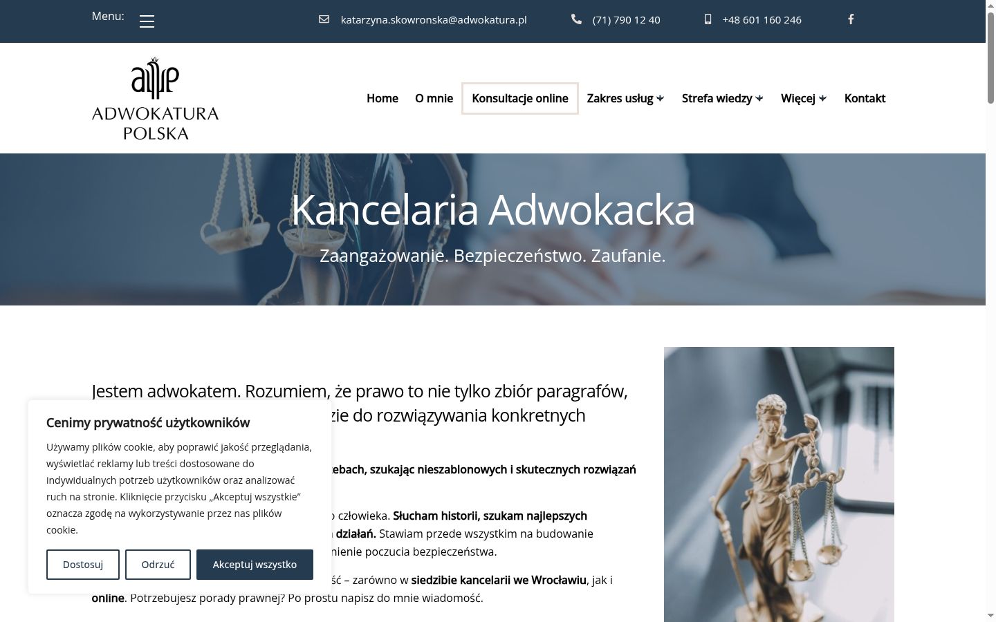 Képernyőkép a bármilyen interakció előtt megjelenő hozzájárulási bannerről
