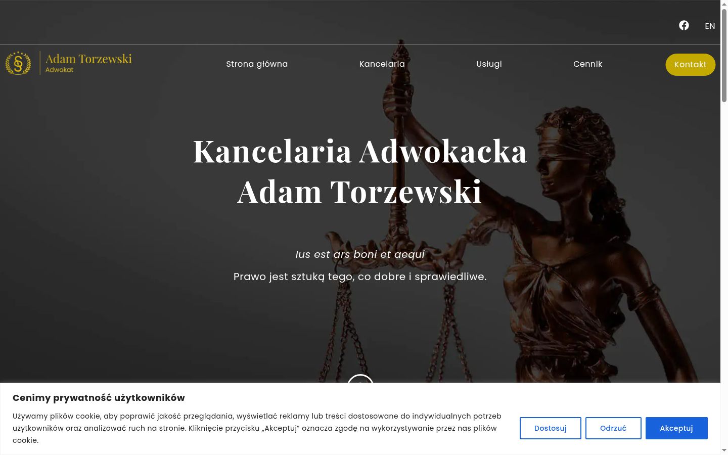 Képernyőkép a bármilyen interakció előtt megjelenő hozzájárulási bannerről