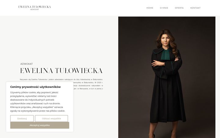 Képernyőkép: adwokat-tulowiecka.pl