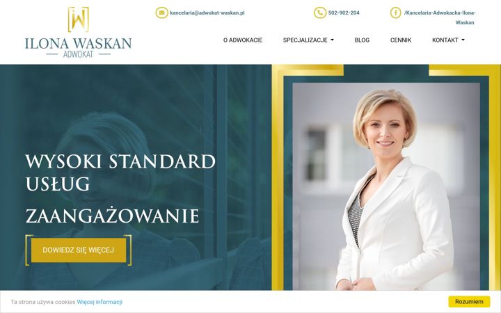 Snímek obrazovky adwokat-waskan.pl