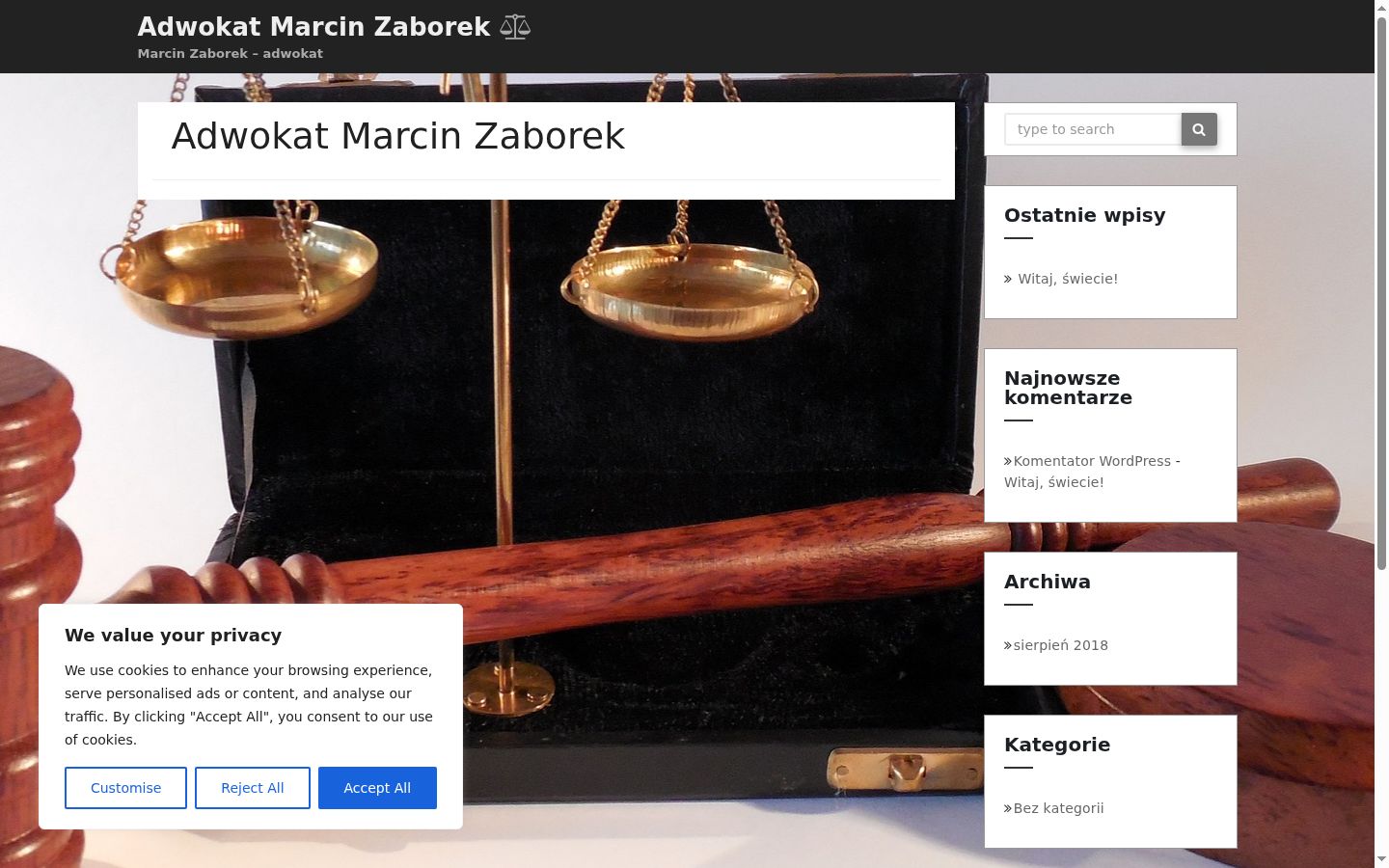 Képernyőkép a bármilyen interakció előtt megjelenő hozzájárulási bannerről
