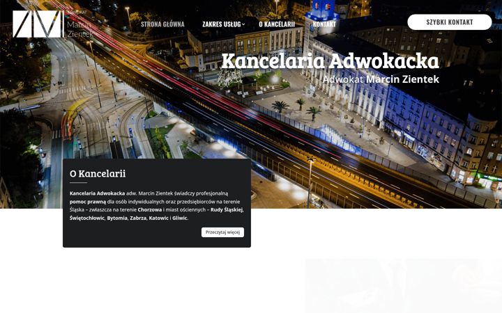 Képernyőkép: adwokat-zientek.pl