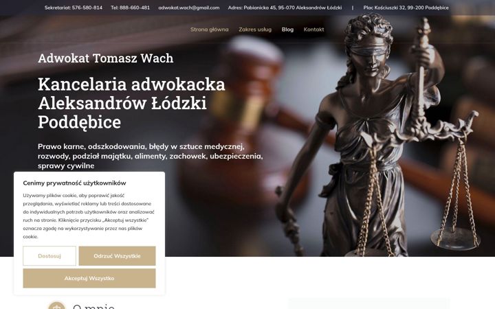 Képernyőkép: adwokataleksandrow.pl