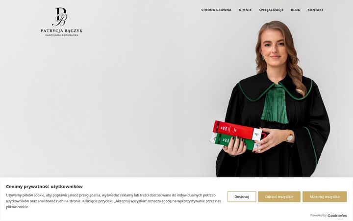 Snímek obrazovky adwokatbaczyk.pl