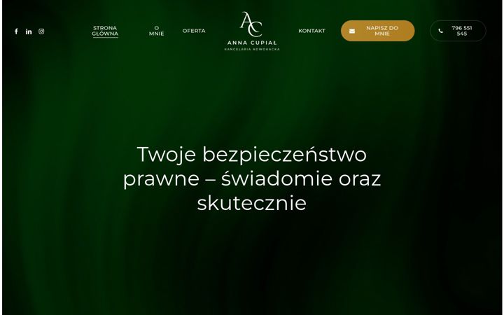 Screenshot of adwokatcupial.pl