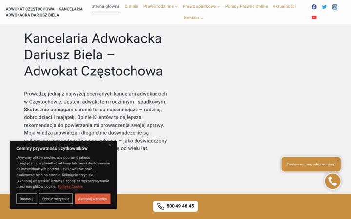 Ekraanipilt saidist adwokatczestochowa.com