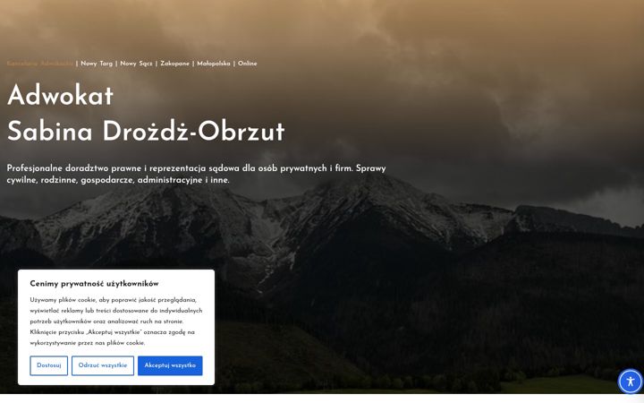 Screenshot of adwokatdrozdzobrzut.pl