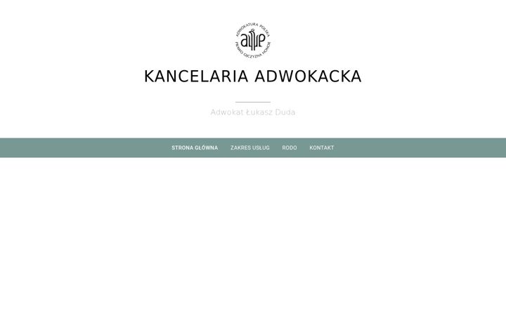 Screenshot of adwokatduda.com