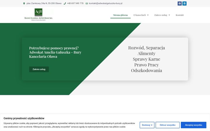 Screenshot ta' adwokatgaluszka-bury.pl