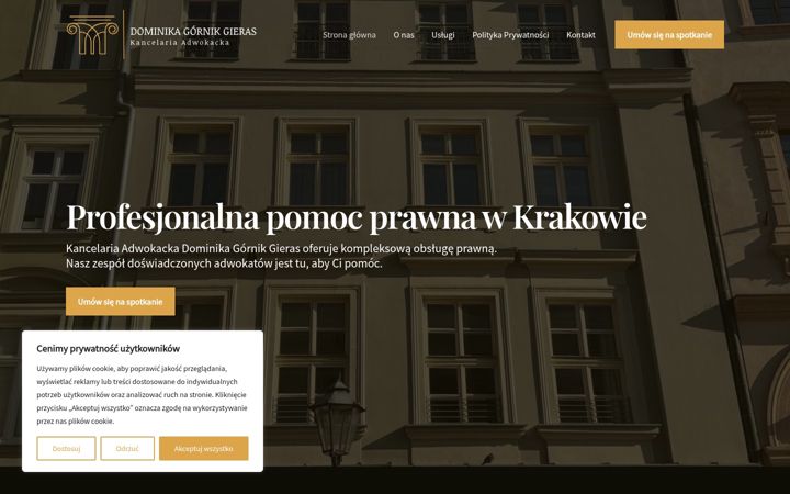 Screenshot ta' adwokatgornik-gieras.pl