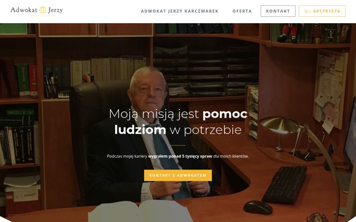 Screenshot of adwokatjerzy.com