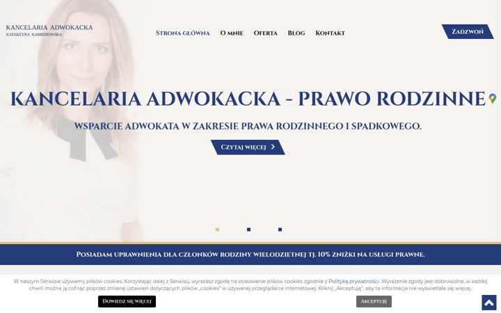 Posnetek zaslona adwokatkamienowska.pl