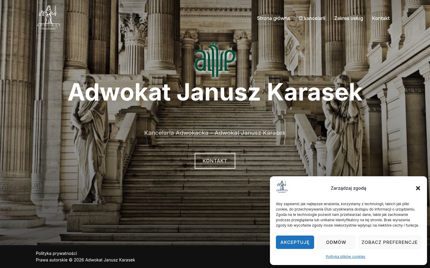 Posnetek zaslona pasice za privolitev, prikazane pred kakršno koli interakcijo