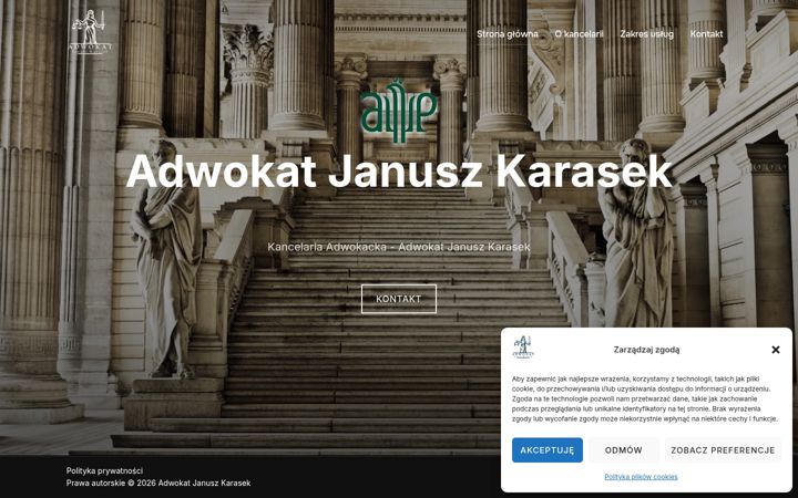Posnetek zaslona adwokatkarasek.pl