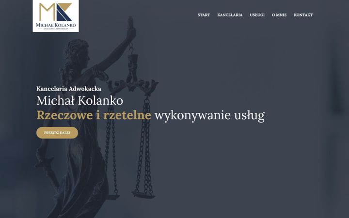 Posnetek zaslona adwokatkolanko.pl
