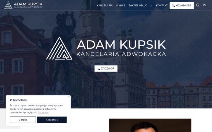 Screenshot of adwokatkupsik.pl
