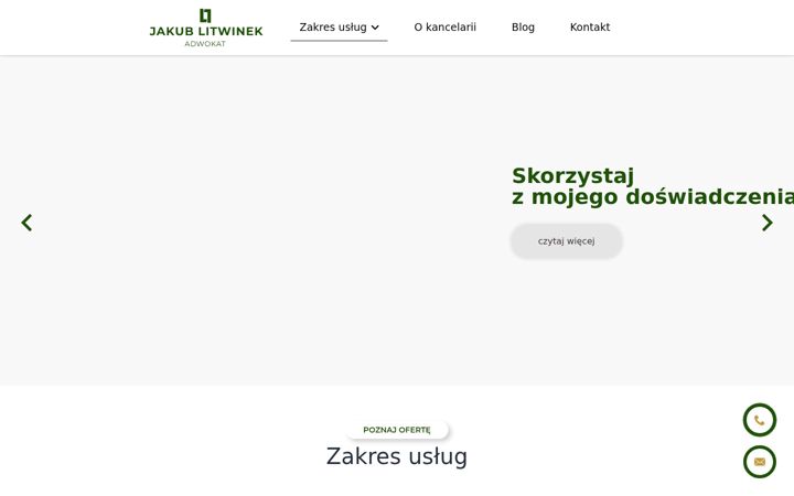 Screenshot of adwokatlitwinek.pl