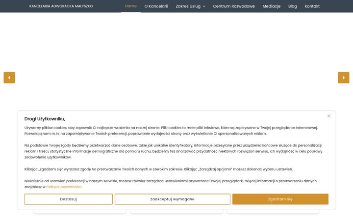 Screenshot of adwokatmalyszko.com.pl