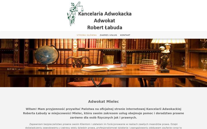 Screenshot of adwokatmielec.com.pl