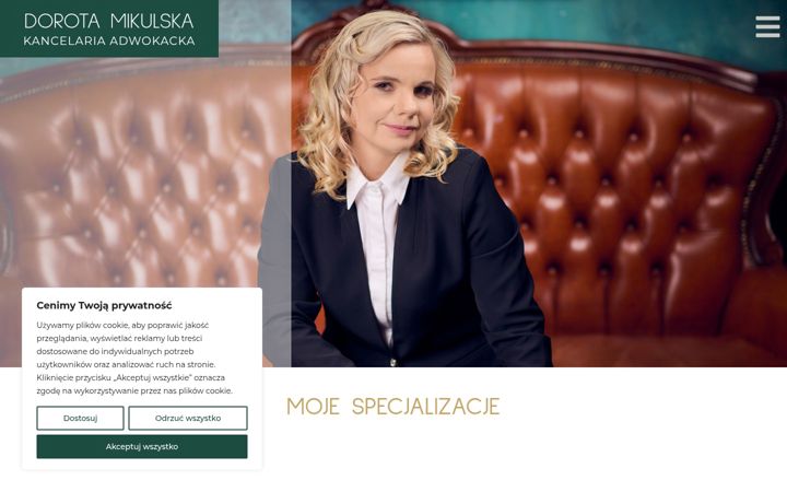 Screenshot of adwokatmikulska.pl