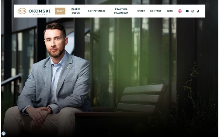 Screenshot of adwokatokomski.pl