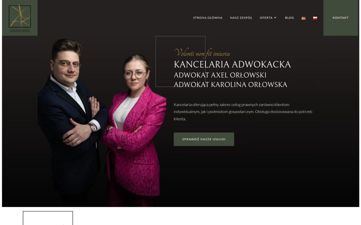 Ekraanipilt saidist adwokatorlowski.com