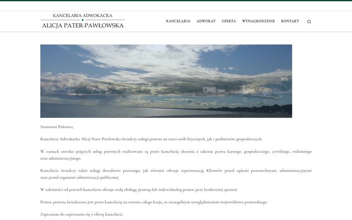 Screenshot of adwokatpater.pl