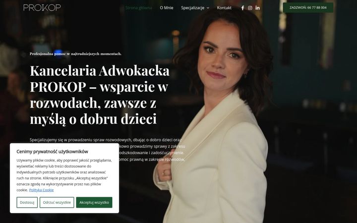 Screenshot of adwokatprokop.pl