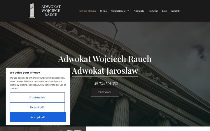 Screenshot of adwokatrauch.pl